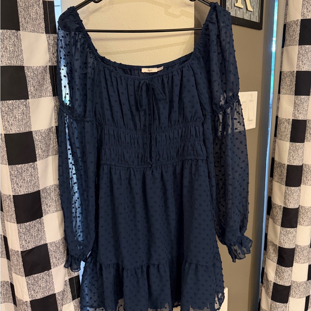Miami Navy Blue Midi Dress